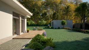 3d vizualizace exterieru rodinneho domu
