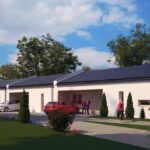 3D vizualizácie rodinných domov v zástavbe – exteriérový pohľad